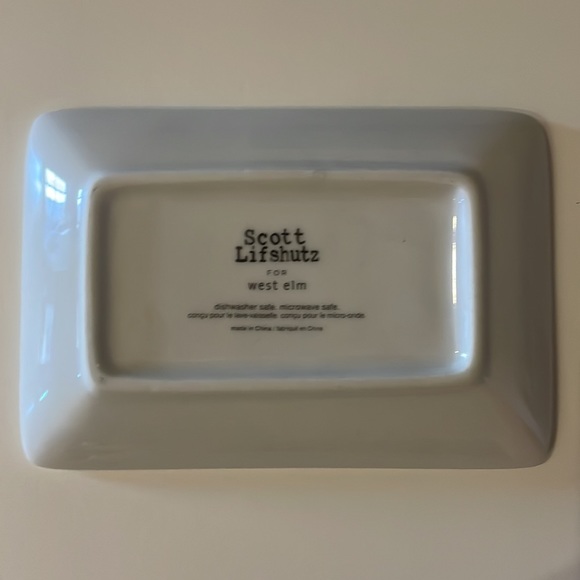 Vintage West Elm French Bulldog Silhouette Trinket Dishes Frenchie - Picture 2 of 4